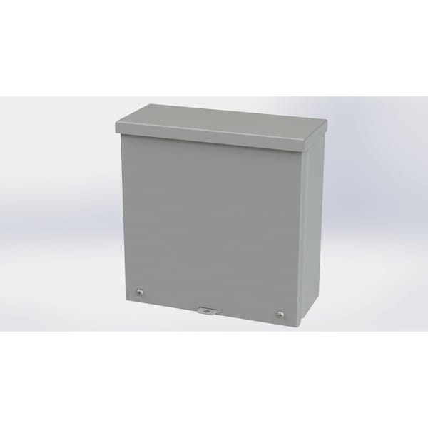 Screws Electrical Enclosures, 10 in H, 4 in D, 10 in W, NEMA 3R, Galvanized Steel